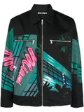 Palm Angels Miami-print cotton jacket