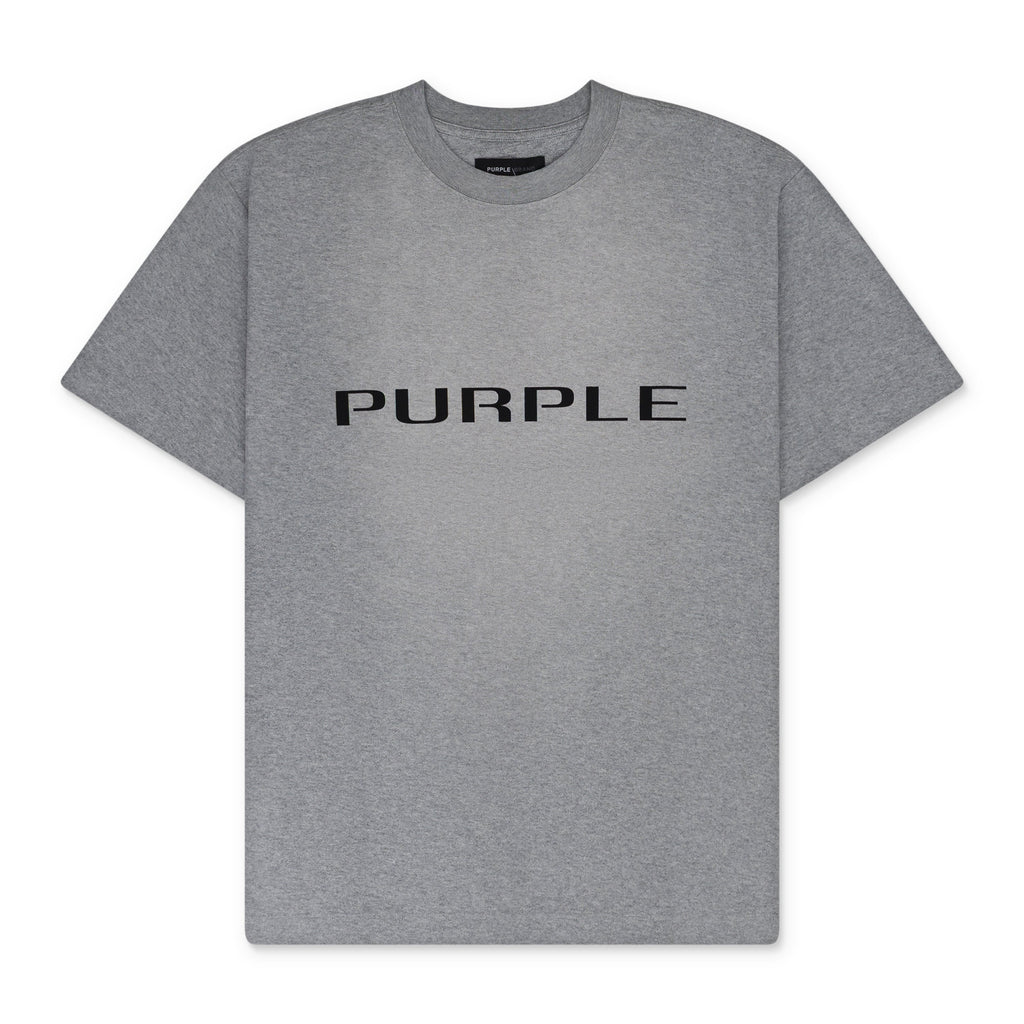 Heather Grey Textured Wordmark T-shirt