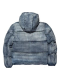 Purple Brand denim padded hooded jacket