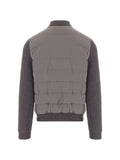 Moorer quilted-knit hybrid jacket