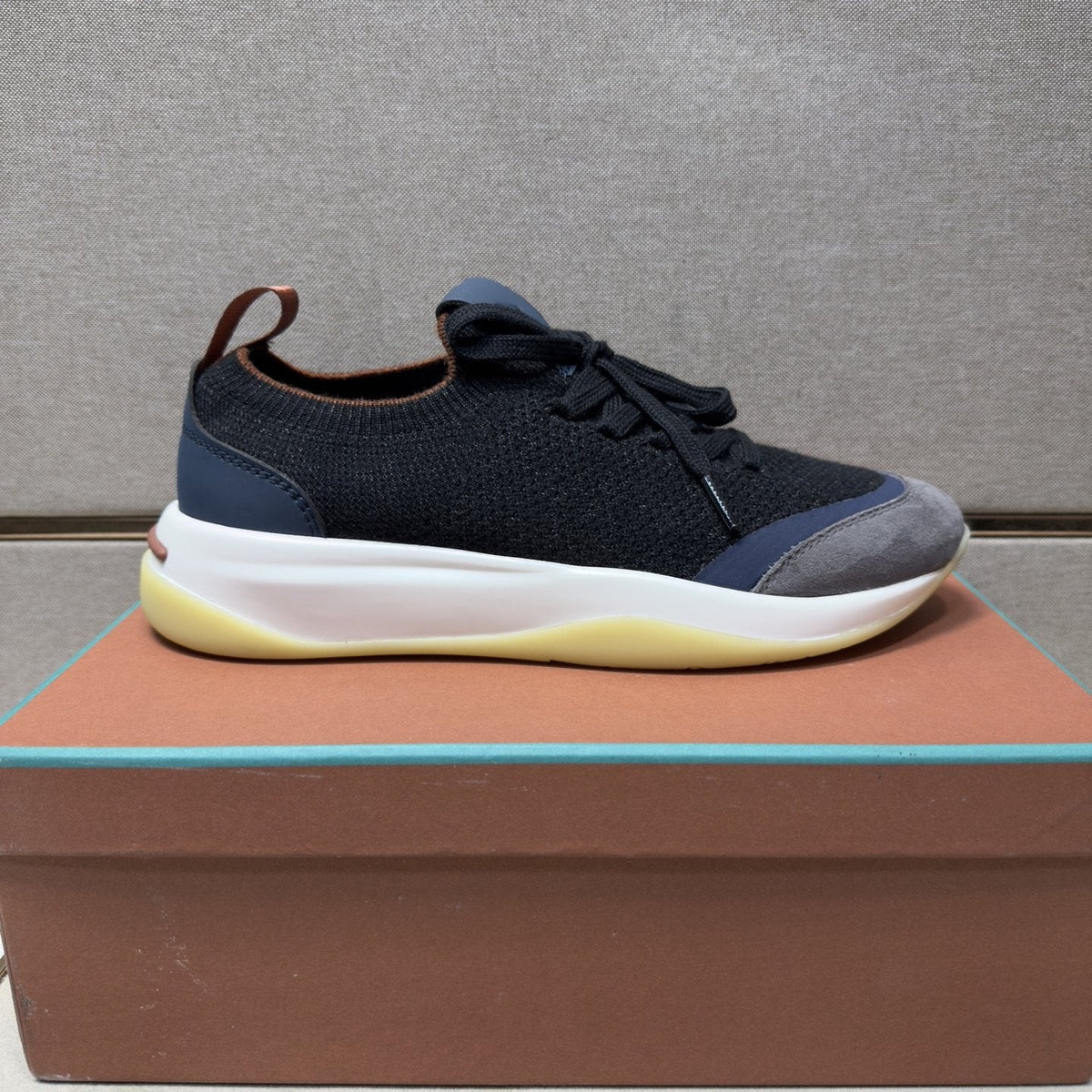 Loro Piana Men's Mesh Low-Top Sneakers - Contrast Midsole And Outsole